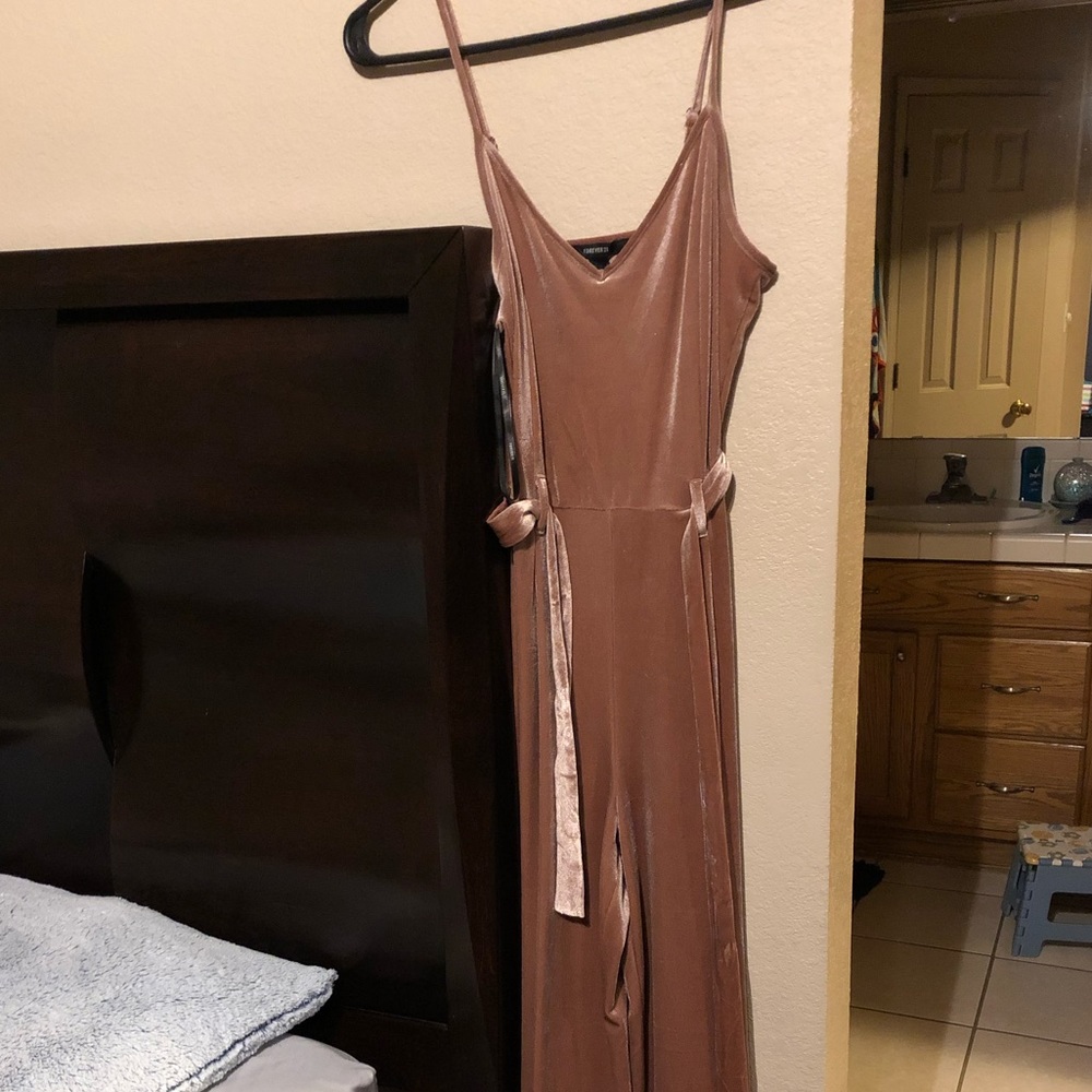 Velvet Mauve Jumpsuit